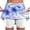 Blue#2, variant on LEBONYARD Tennis Skirts for Girls,Women's New Color Mid-waist Skirt Pants Sports Shorts Bottoming Skirt Pants Black S