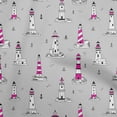 thumbnail image 1 of oneOone Cotton Flex Light Gray Fabric Light House Sewing Fabric By The Yard Printed Diy Clothing Sewing Supplies 40 Inch Wide, 1 of 6