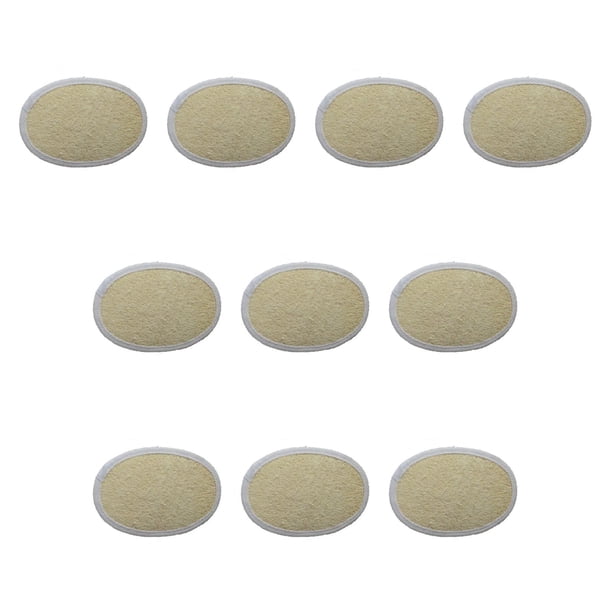 Minnieouse Esponja de esponja vegetal Natural de alta calidad, 1 unidad, exfoliante, Toalla de baño, cepillo de masaje saludable para el cuerpo 10piezas