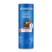 ADAMS Plus Flea & Tick Carpet Powder, Kills Fleas and Ticks On Contact, Kills All Stages of the Flea Life Cycle, 30 Day Protection, Freshens and Deodorizes, Treats Up to 400 Square Feet, 16 Ounces