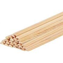 30Pcs Round Wood Unfinished Wooden Strips Dowel Rod Sticks Model Accessories for Wood Craft Supplies 200x7x3mm