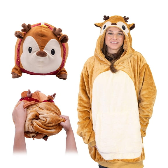Riley the Reindeer Snugible 2-in-1 Blanket Hoodie  Pillow