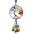thumbnail image 1 of Decoración de cristal curativo Árbol de la vida Accesorios para colgar en el coche 7 Chakras Piedras Adornos de meditación Decoración de pared Buena suerte Decoración del hogar TUNC Sencillez, 1 of 5