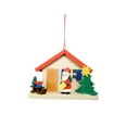 thumbnail image 2 of Alexander Taron 2.75" Green, Red, and Brown Cottage with Santa Collectible Christian Ulbricht, 2 of 2