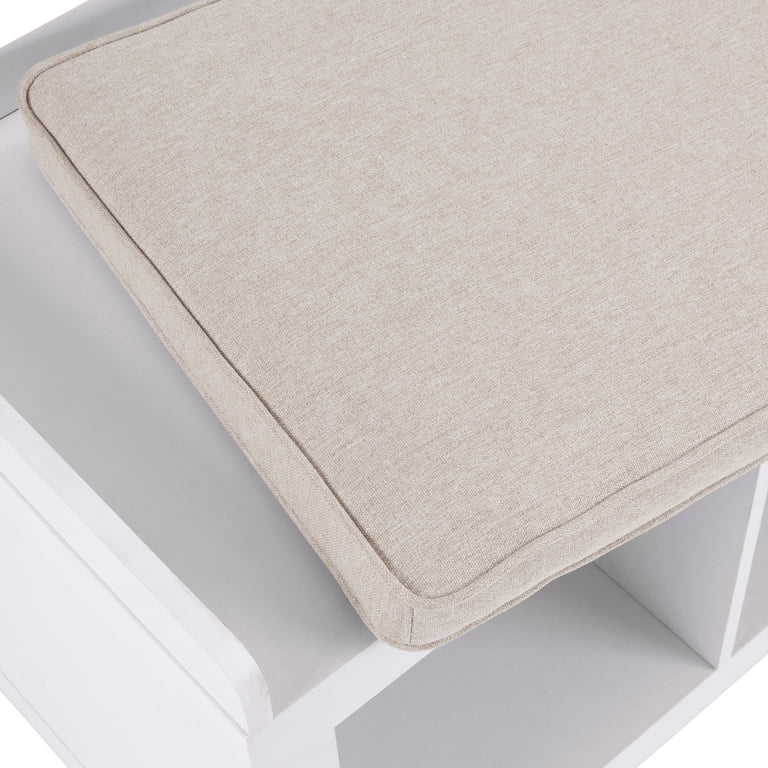 Better Homes & Gardens 3-Cube Storage Bench, White photo 6