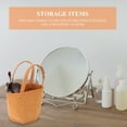 thumbnail image 1 of WEUVEB 1Pc Washed Kraft Paper Tote Bag Beige Outdoor Lightweight Foldable Storage Pouch, 1 of 8