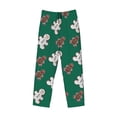 thumbnail image 4 of Sigee Gingerbread Snowman Cookies Print Men's Pajama Pants - Soft Lounge Sleep Bottoms with Elastic Waistband and Pockets-, 4 of 9