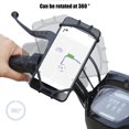 thumbnail image 6 of Qaailabf 360-Degree Rotating Bike Phone Mount, Universal Silicone Motorcycle Phone Holder for 4-6.5 inch Screens, Handlebar Mount with Anti-Shake Grip, No Tools Required Installation, Adjustable, 6 of 6