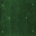 thumbnail image 1 of Ahgly Company Indoor Square Abstract Emerald Green Contemporary Area Rugs, 8' Square, 1 of 4
