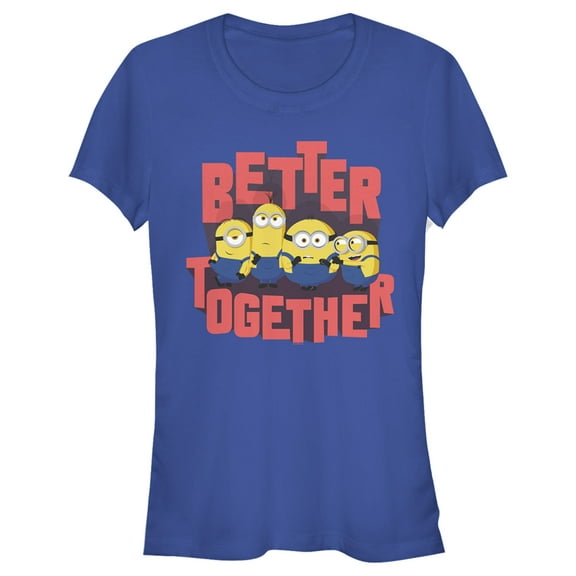 Junior's Minions: The Rise of Gru Better Together Graphic Tee Royal Blue 2X Large