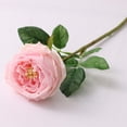 thumbnail image 2 of Realistic Vivid No Watering Not Withered Hemming Imitation Rose Faux Silk Rose Flower Wedding Garden Decoration-Pink, 2 of 8