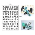 thumbnail image 2 of Letter Nail Art Sticker, Kalolary 12 Sheets Old English Word Numbers Alphabet Nail Sticker Nail Art Decals, 2 of 7