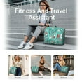 thumbnail image 5 of Tote Bag for Women - Green Christmas Baking Pattern Shoulder Bag - Large Utility Work Duffle Bag with Zipper Handbag for Travel, Work, Sprots, 5 of 5
