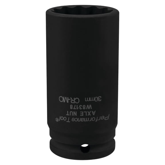 Performance Tool W83178 30mm 12 Point Axle Nut Socket