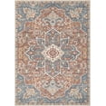 thumbnail image 2 of Well Woven Miro Amiens Medallion Oriental Bohemian Blue Red Rust Vintage Distressed 7'10" x 9'10" Area Rug, 2 of 8