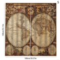 thumbnail image 2 of Ounissouiy 2 uds cortina de ventana impermeable mapa del mundo geografía histórica impresiones cortinas tela decoración del hogar para dormitorio S Sombras de ventana S, 2 of 6