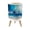 Color 4, variant on Small Trash Can with Lid Ocean Teal Coastal Beach Blue Turquoise Landscape Sunset 1.8 Gallon Dog Proof Trash Can Round Garbage Can Waste Bin Wastebasket for Bathroom Bedroom Living Room