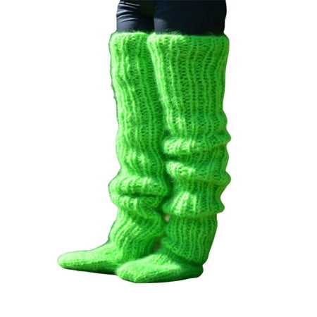 

Licupiee Women Thigh High Socks Leg Warmers Socks Boots Over Knee High Sock Cable Knit Socks Long Boot Leg Warmer Stockings