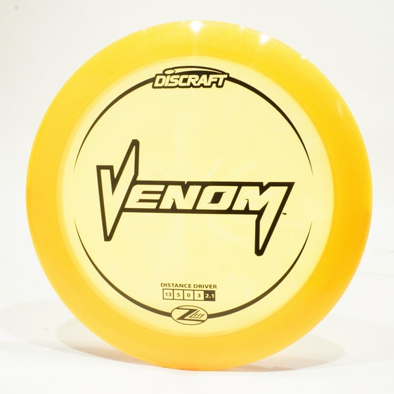 Discraft Z Lite Venom Disc Golf Distance Driver, Pick Color/Weight [Stamp & Exact Color May Vary] Orange 155-159g