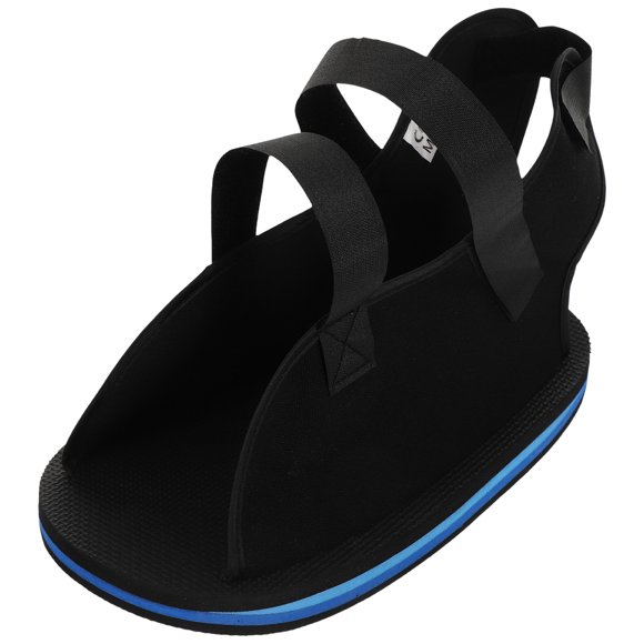 EeaseMX 1 par de zapatos de protección contra fracturas de pie, zapatos de yeso, zapatos para caminar con dedos rotos, color negro (MD)