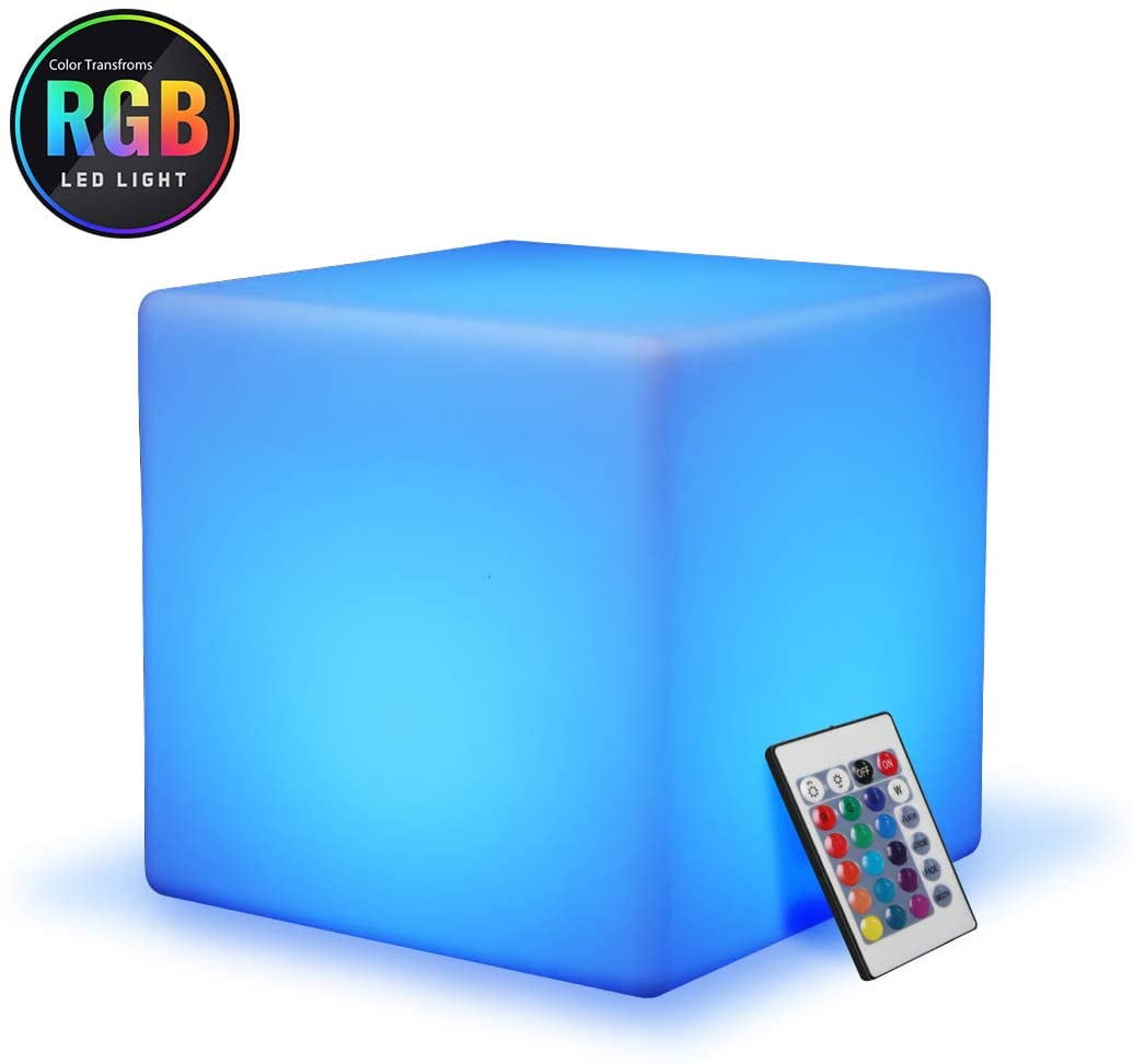 LED Cube Light Multi-Color Cordless Night Lamp Gadget Home Party Decor Gift
