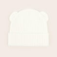 thumbnail image 6 of Splozh Infant Beanie Baby Fall and Winter Hats Boys and Girls Baby Bear Knitted Hats White,3-36 Months, 6 of 8