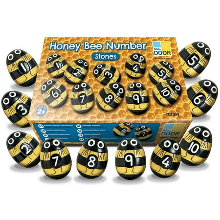 UPC: 5060213761391 | Yellow Door Honey Bee Number Stones Set of 20