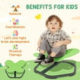 thumbnail image 4 of Qaba Butterfly-Shaped Kids Swivel Chair, Sensory Spinning Chair, Green, 4 of 10
