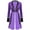 Purple, variant on Haitryli Women's Halloween Costume Vintage Steampunk Tailcoat Victorian Tuxedo Coat Jacket Uniform Purple 3XL
