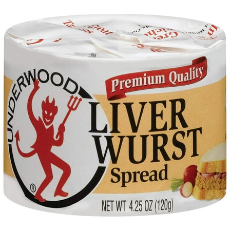 Underwood Liver Wurst Spread, 4.25 Ounce (Pack of 10)
