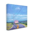 thumbnail image 3 of Stupell Industries Vivid Seaside Cottage Road Calm Ocean Breeze Painting Gallery Wrapped Canvas Print Wall Art, Design by Sweetwater, 3 of 7
