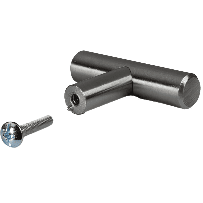 Würth Satin Nickel T-Bar Knob, 20 pack