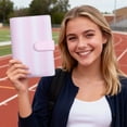 thumbnail image 5 of 1Pcs Notebook A6 Ring Binder, Fresh Refillable Journal with Accessories for Note Taking, 7X5In (Pink1), 5 of 5