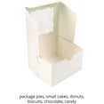 thumbnail image 3 of O'Creme White Bakery Box with Window, 4 Inch x 4 Inch x 4 Inch - Pack of 50, 3 of 4