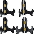 thumbnail image 2 of 4 Packs Wooden Display Stand Plate Holder Easels (4 Inch, Black), 2 of 6
