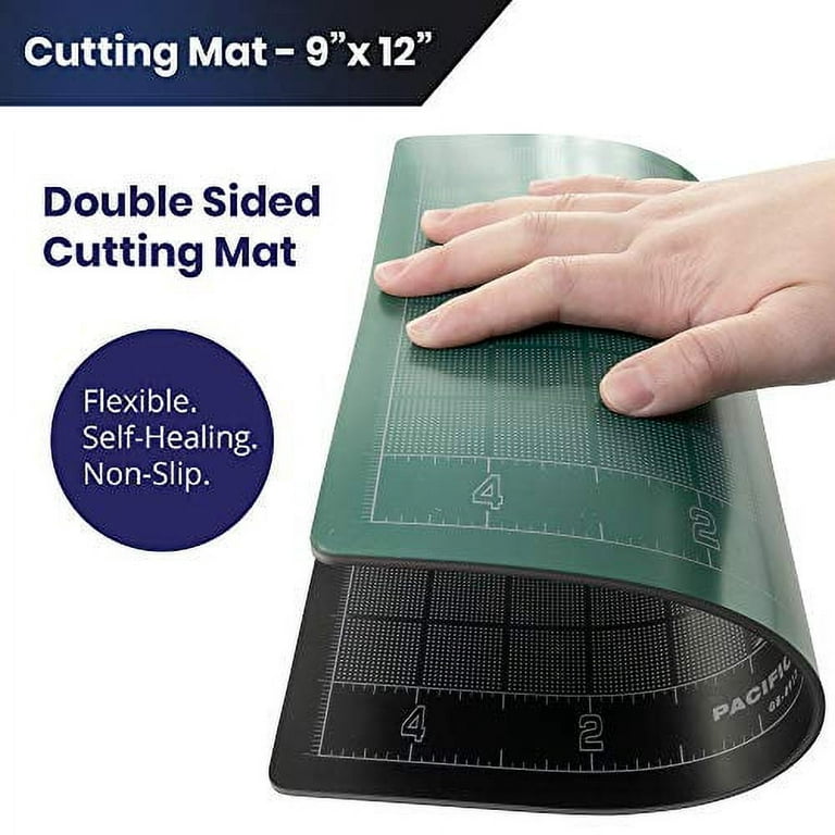Pacific Arc Single Sided Self Healing Cutting Mat - Thick and Durable Vinyl  Rotary Cutting Mat for Sewing - Perfect Fabric Cutting Mat & Scrapbook