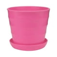 thumbnail image 1 of Flowerpots with Dish Ceramic, Colourful Mini Plastic Flower Pot Succulent Plant Flowerpot Home Office Decor, Flower Pots, 1 of 3