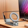 thumbnail image 4 of 360 ° Adjustable Magnetic Phone Holder, Portable for Travel, Foldable Desktop Phone Holder, Suitable for Various Smartphones, 4 of 5