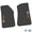 Black w/ Orange & White insert, variant on Flextread Floor Mats for 18-24 Jeep Wrangler JL, Gladiator & 4xe - Mopar Licensed Factory Fit - Purple w/ White Jeep Wave w/o Wheel Insert - 100% Made in USA
