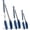 Classic Blue:12+9+7inch, variant on Premium Stainless Steel Locking Kitchen Tongs with Silicon Tips, Set of 2-9" and 12", Classic Blue