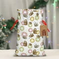thumbnail image 4 of Fuzoiu Donut Sloth Print Christmas Gift Bag,Burlap Gift Bag with Drawstring Closure & Hang Tag,Perfect for Holidays, Birthdays, and Special Occasions-Medium, 4 of 7