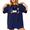 navy blue-2, variant on HANGIN' WITH MY BOOS Halloween Graphic Tee Ghost Pumpkin Print Short Sleeve Crewneck Top