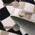 thumbnail image 4 of Checkered Washable Rug Runners for Hallways Non Slip,2x7 Black Kitchen Bathroom Runner Rug,Trellis Low Pile Indoor Carpet Runner for Bedroom Entryway Foyer, 4 of 8