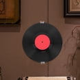 thumbnail image 3 of 12Pcs Vinyl Record Shelf Wall Mounted Clear Acrylic Album Record Holder Rack, 3 of 5