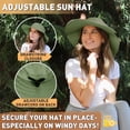 thumbnail image 3 of Tirrina Women's Outdoor Sun Protection Fishing Cap with Neck Flap Wide Brim Mesh Hat for Travel Camping Hiking Hunting, 3 of 6