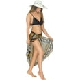 thumbnail image 2 of HAPPY BAY Women's Beach Cover up Swimwear Wraps Vacation Swimsuit Long Coverups Beachwear Bikinis Pareos Summer Sarong One Size Tawny, Animal Skin, 2 of 5