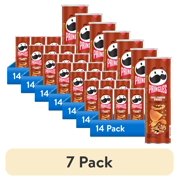 (7 pack) Pringles Chili Cheese Fries Potato Crisps Chips, Lunch Snacks, 5.5 oz Canister