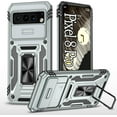 thumbnail image 6 of Designed for Google Pixel 8 Pro Case Rose Gold,[Military Grade Shockproof Phone Case] with 360° Rotatable Kickstand Ring and Camera Cover for Google 8 Pro,6.7inch, 6 of 11