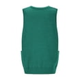thumbnail image 4 of Womens Sleeveless V-Neck Sweater Vest Casual Loose Fit Knitted Pullovers Sweater Top with Pockets, 4 of 5