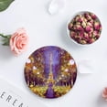 thumbnail image 4 of RYLABLUE Paris France Decor Eiffel Tower Set of 4 Round Coaster for Drinks, Absorbent Ceramic Stone Coasters Cup Mat with Cork Base for Home Kitchen Room Coffee Table Bar Decor, 4 of 5